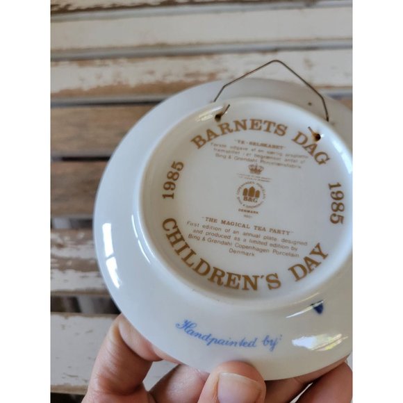 B&g magical tea party 1985 children's Day plate ca - Picture 3 of 3